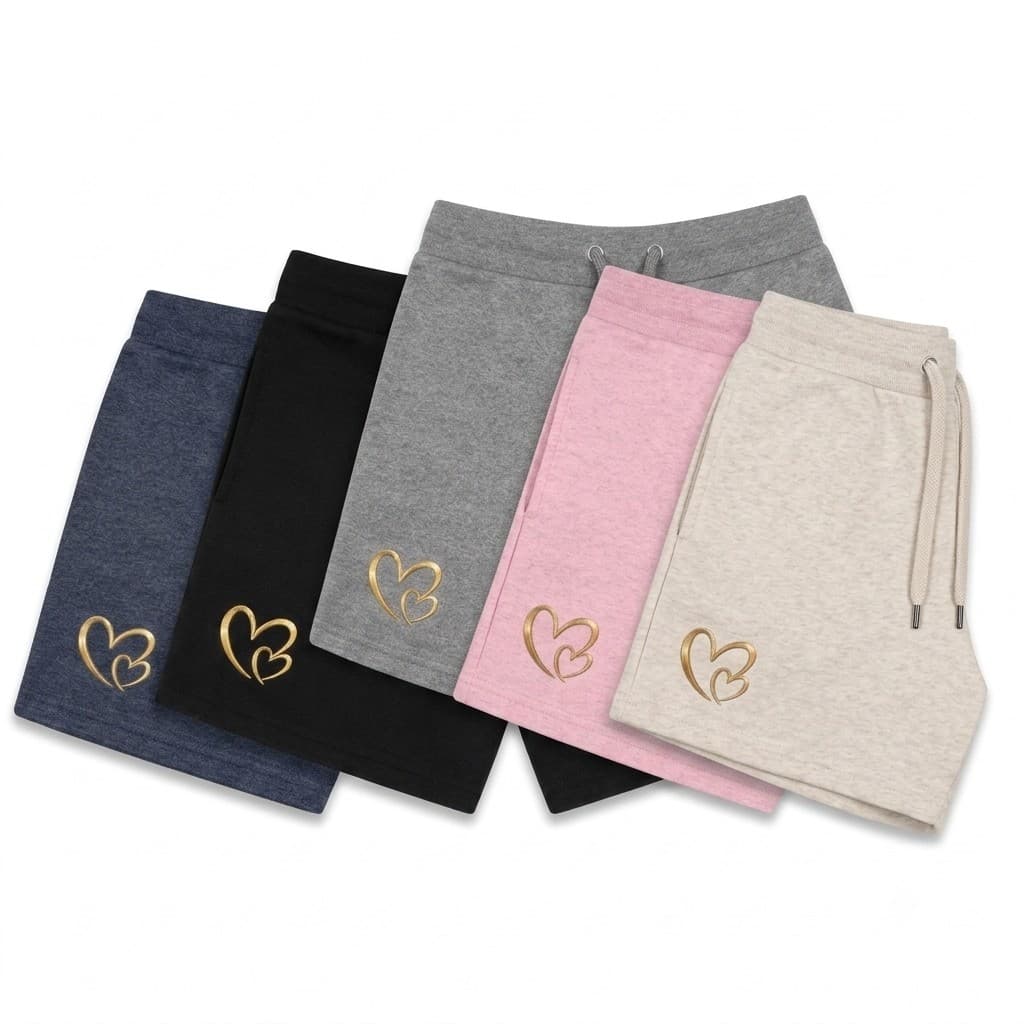 Shorts Infantil Feminino Menina  Bermuda Moletom Escolar Casual Confortável Dia a Dia Verão Algodão