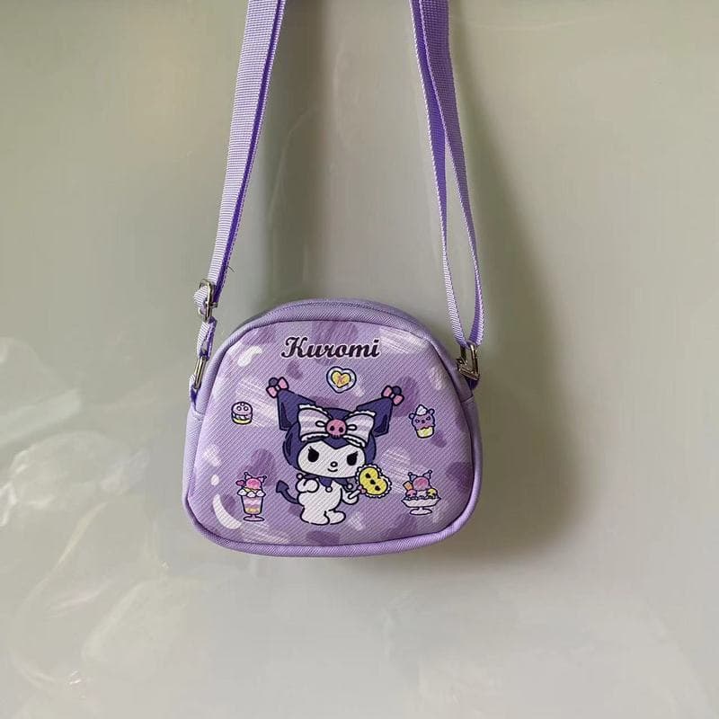 Bonito dos desenhos animados crianças Mini ombro mensageiro saco de armazenamento chave pequena bolsa de ombro couro zíp
