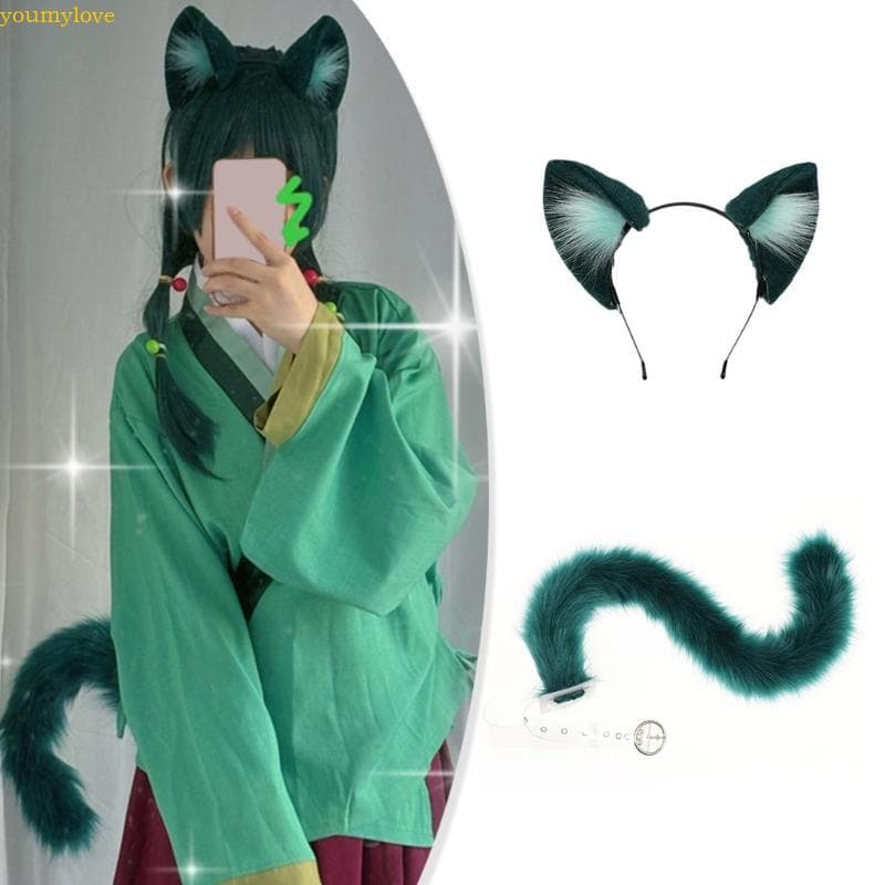 youmylove Lobo Gatos Raposas Cauda Orelhas Headbands Halloween Festa Natal Traje Brinquedo Para Homem Cosplay