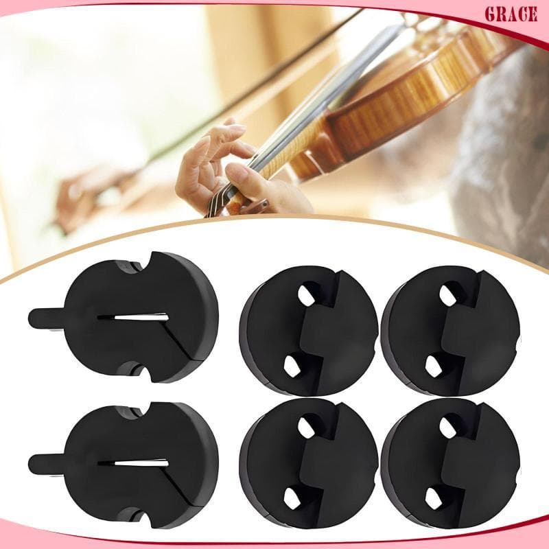 [Grace_sz] Conjunto Mudo De Borracha Para Silenciador De Violino Preserva O Tom Reduz Volume Peças Leves Uso Doméstico S