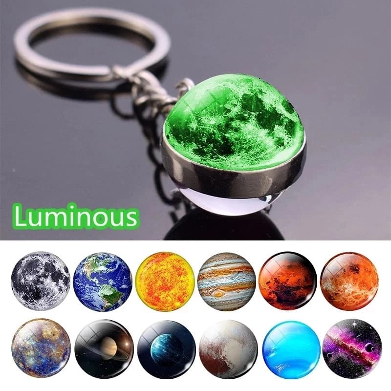 🪐Chaveiro Sistema Solar luminoso/Animais marinhos/Países,Entrega aleatória