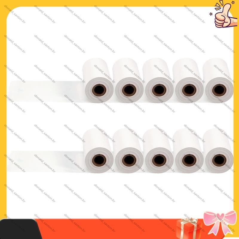 [Rápido D] 10 Peças De Papel Térmico , Para Celular 58mm 30mm Mini Impressora Térmica Caixa Registradora POS Rolo De Rec