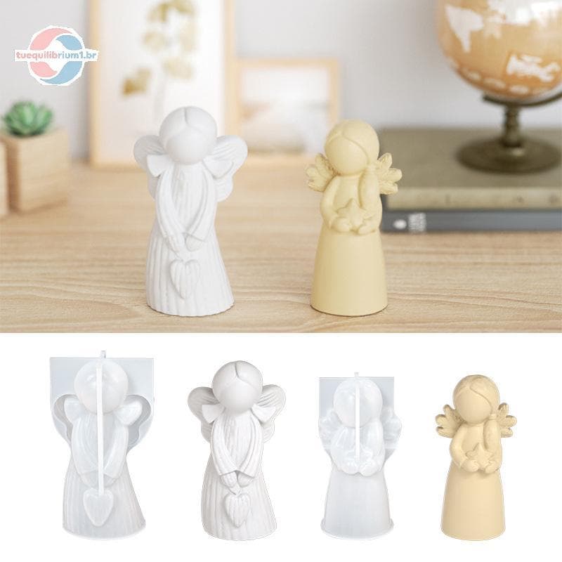 Molde De Fundição De Silicone tue Anjo , 3D Gesso Para BR