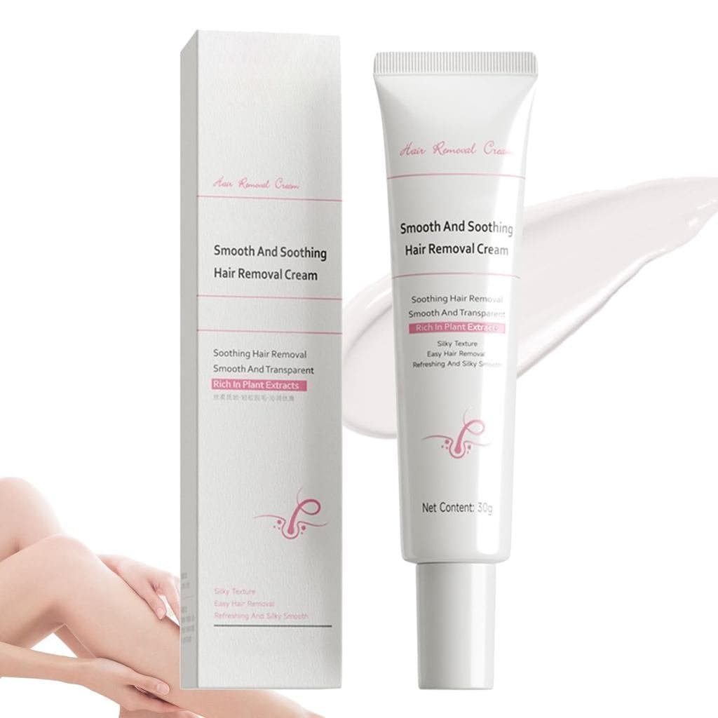 Creme suave para remoção de pelos faciais femininos, removedor de pelos especial para peles sensíveis, contém aloe vera,