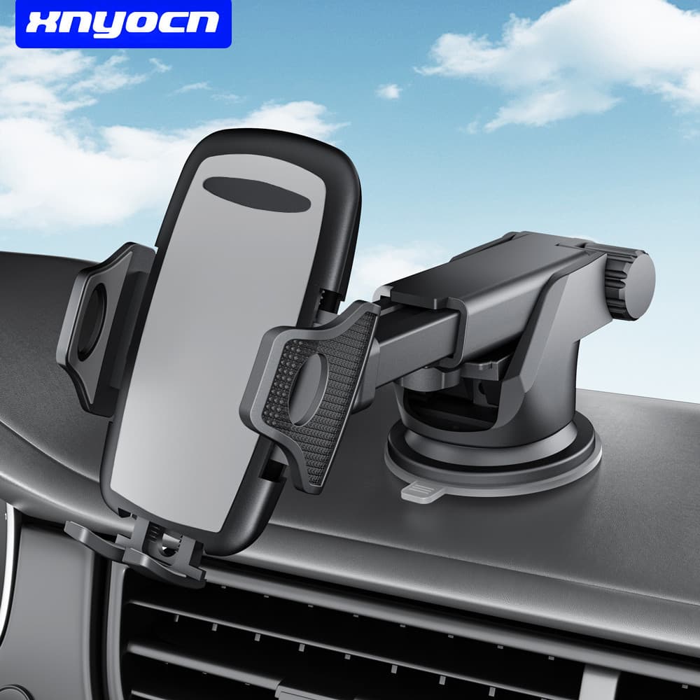 Suporte De Telefone Com Ventosa A Vácuo Para Carro Braço Extensível , Instalação Rápida E Travamento , 360 ° Giratório U