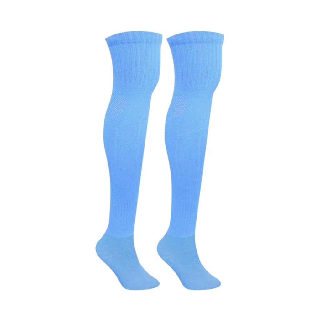 Meião Profissional Kanxa Azul Celeste/Verde
