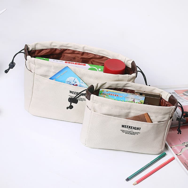 Prático saco de transporte de lona à prova dwaterproof água em saco saco de cosméticos organizar multifuncional de