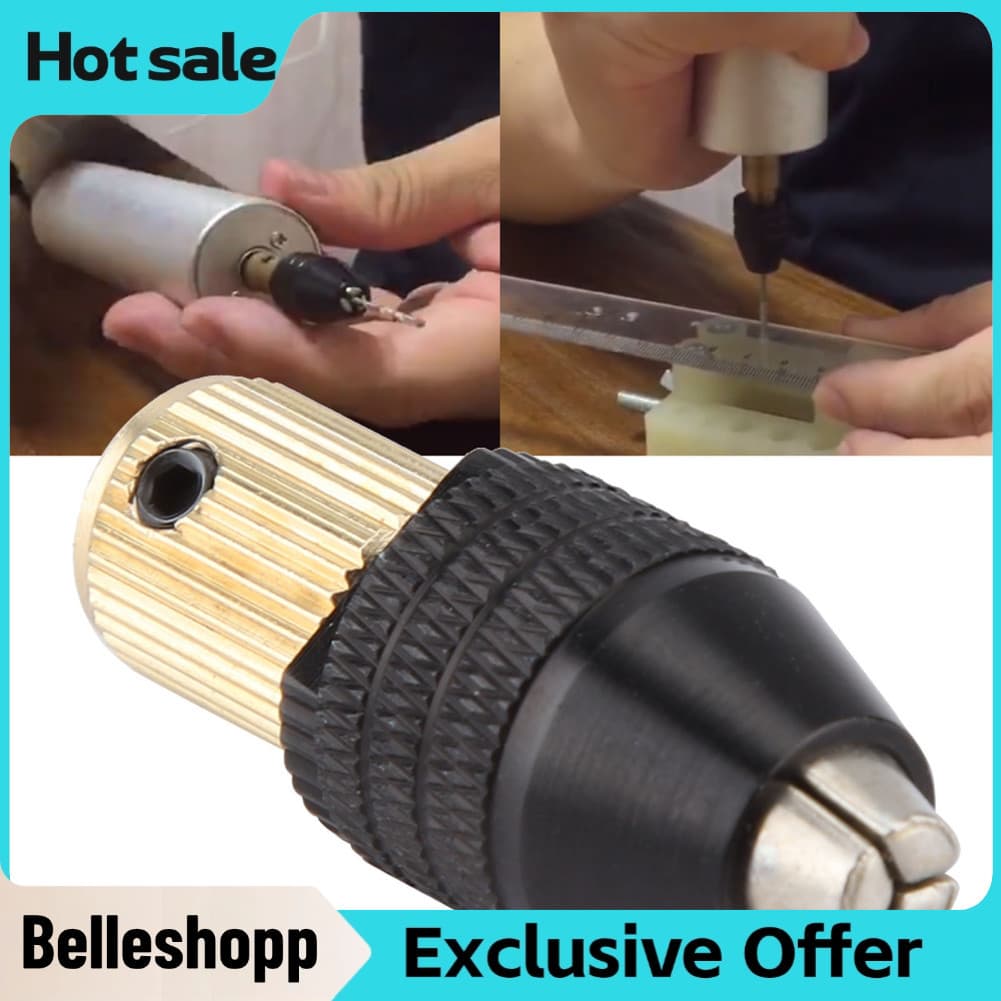Belleshopp-br Mandril de ferramenta rotativa em miniatura, polimento auto-apertado para moagem de perfuração (abertura