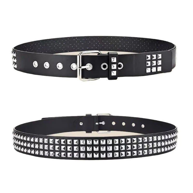 Tendência Rebite Cinto De Metal Pesado Masculino Feminino Punk Boate Estilo Rock JeansY2KFashion Decoração Feminina