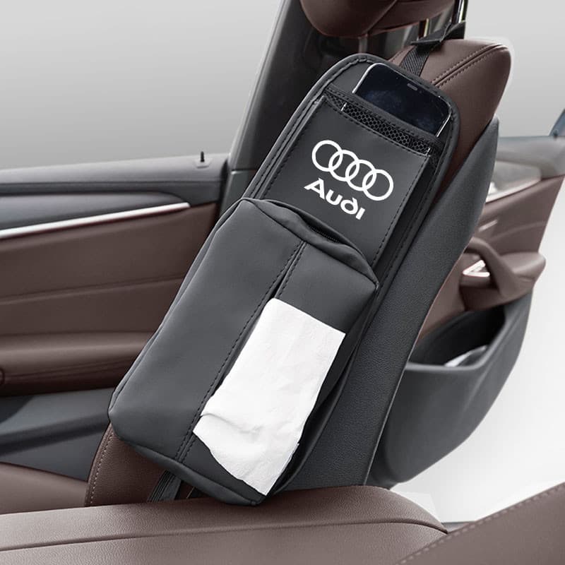 Bolsa Organizadora Lateral para Banco de Carro com Múltiplos Bolsos para Audi A1 A2 A3 A4 A5 A6 A7 Q1 Q2 Q3 Q5 Q7 AL1 QL