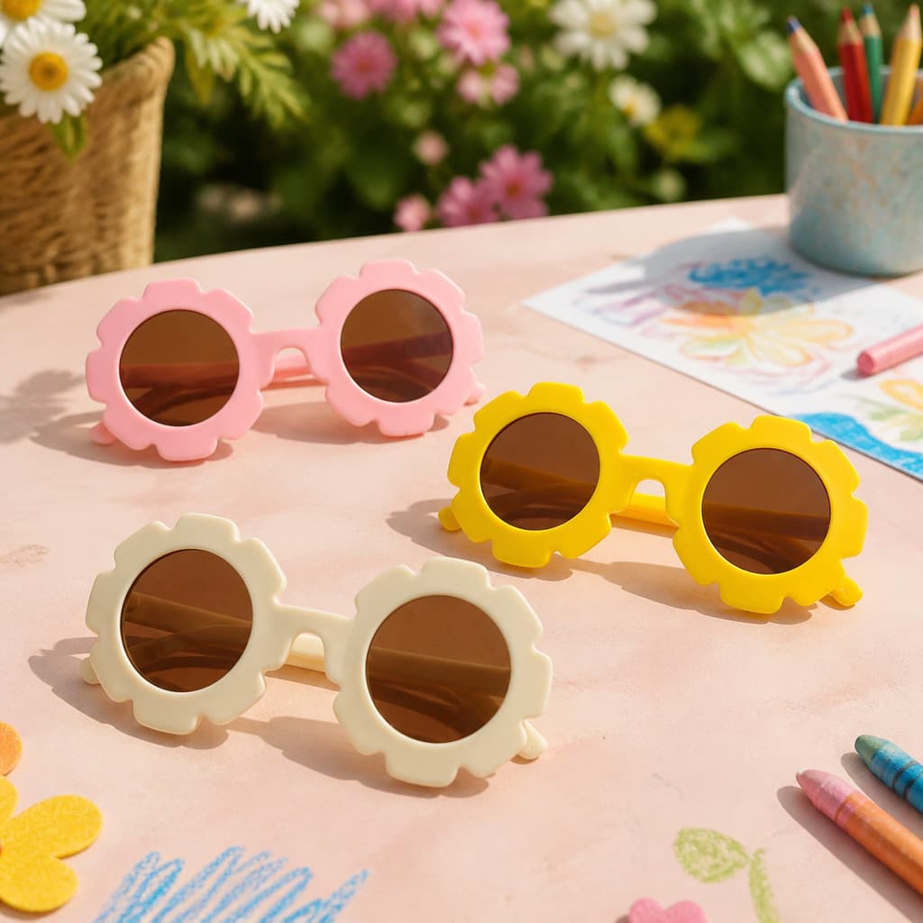 Óculos de Sol Infantil Margarida com Lentes Marrons