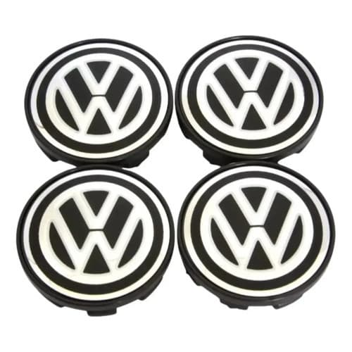 Kit Jogo 4 Calotinhas Miolo Centro De Roda Vw Volkswagen G5
