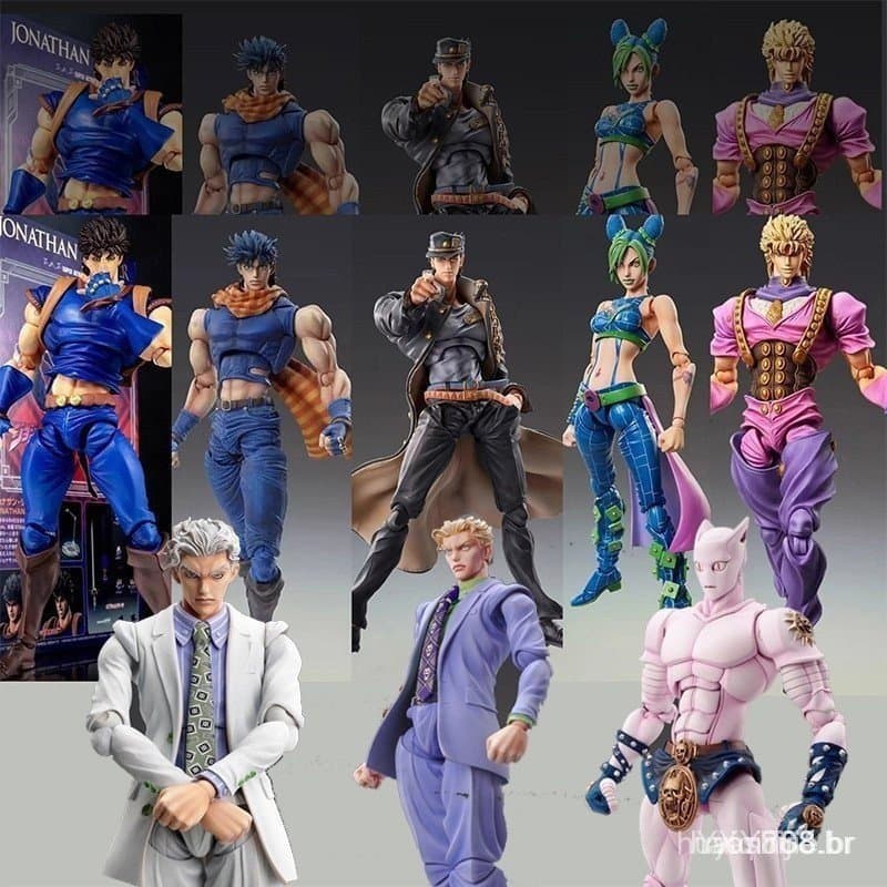 Aventura Bizarre De Jojo Articulada Kujū Jotarago Joseph Joestar Star Platinum Killer Queen Kira Yoshikage Boneca Mo