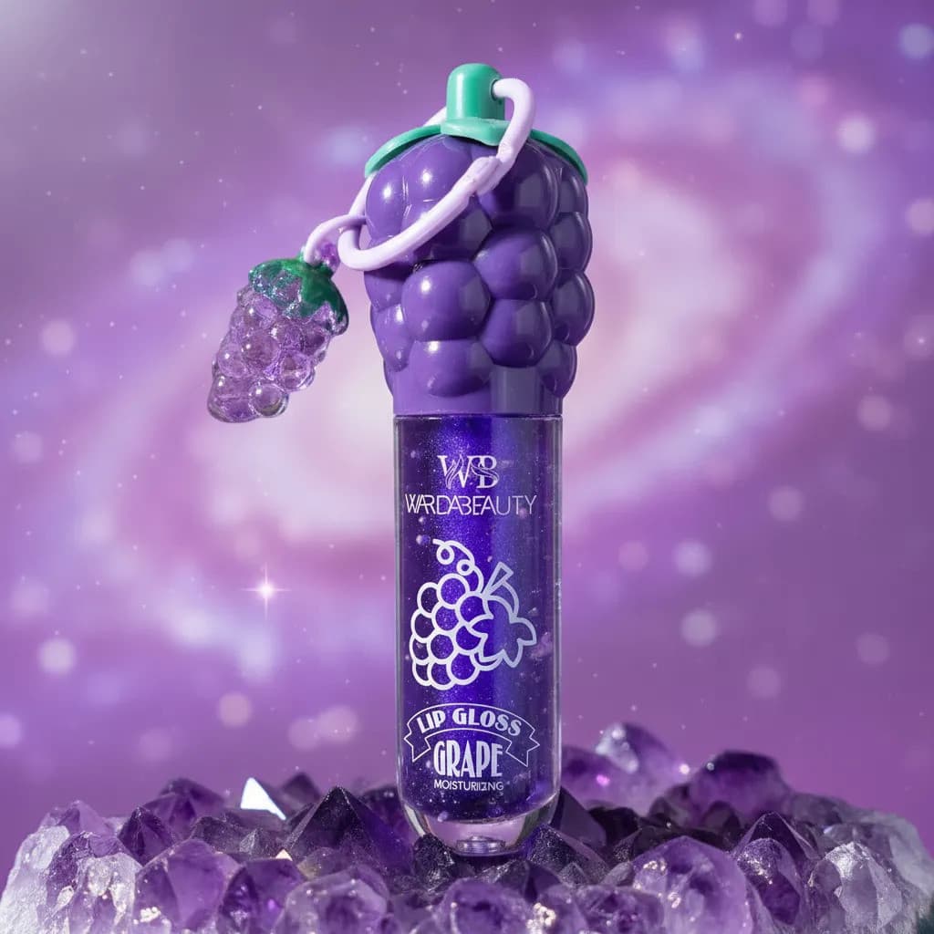Lip Gloss Uva Grape Wardabeauty Maquiagem Brilho Chaveiro