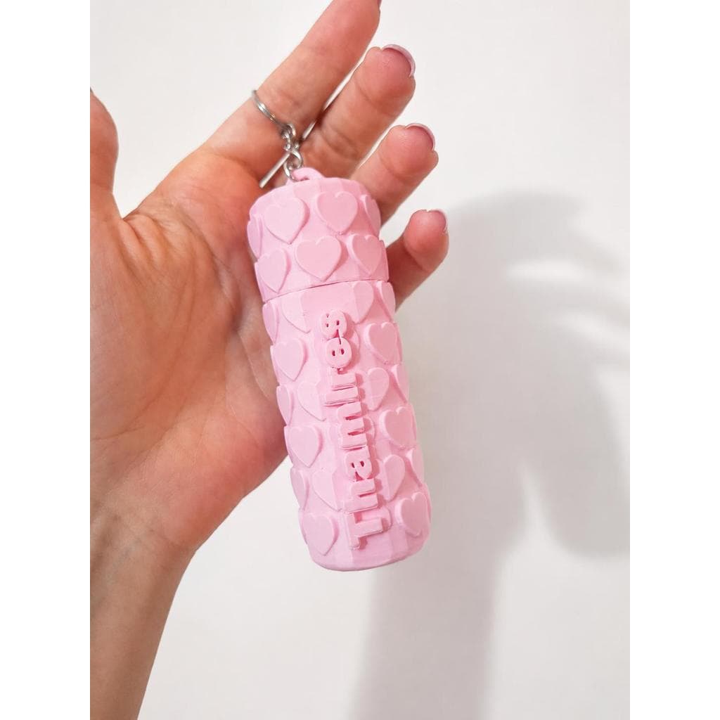 Porta batom e gloss personalizado com nome chaveiro porta batom