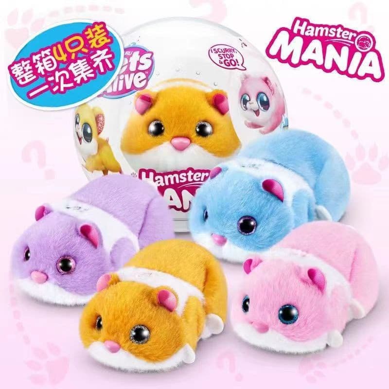 Brinquedo Eletrônico de Hamster ZURU com 20 Sons Interativos, Brinquedo Bola de Hamster TVZJ 3841 3XIF