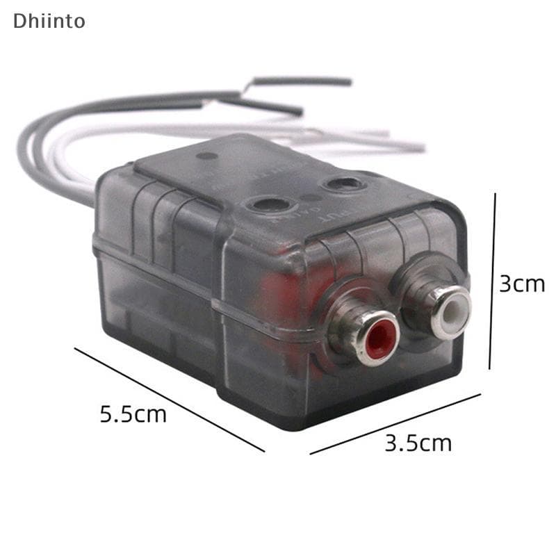 [Dhiint] Sinal De Alto-Falante Nível Para Adaptador RCA De Baixo Carro Conversor De Subwoofer A