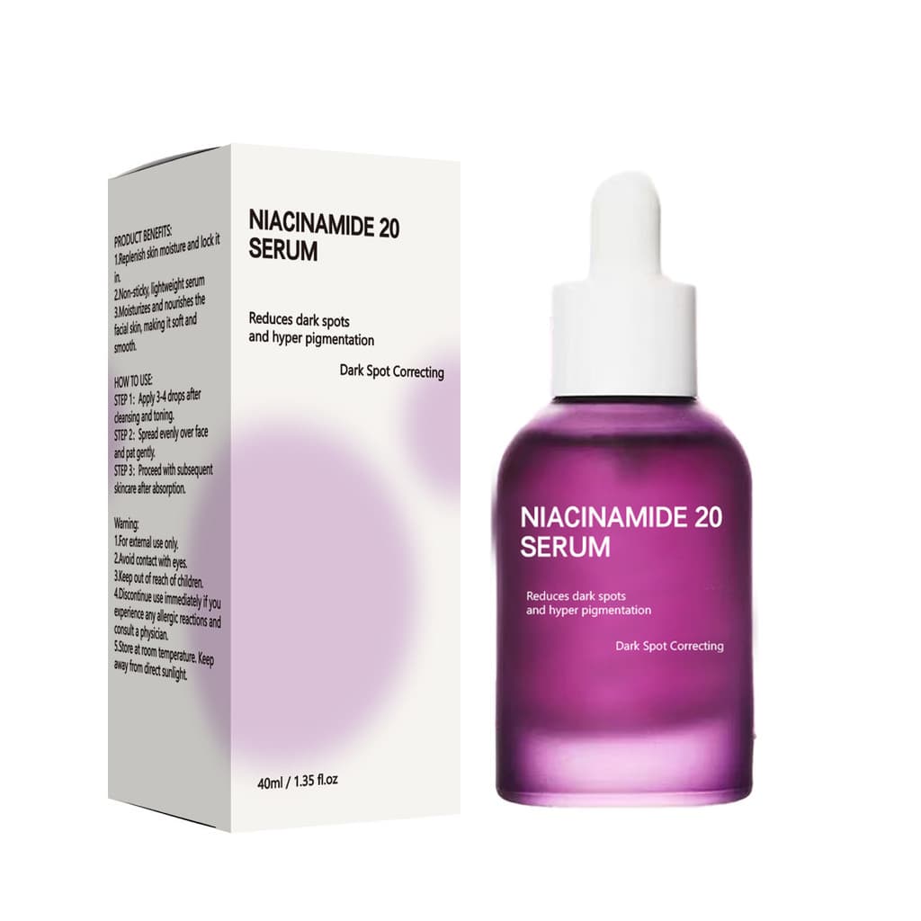 Niacinamida 20 Essência Facial Hidratante Hidratante Essência de Pele Brilhante