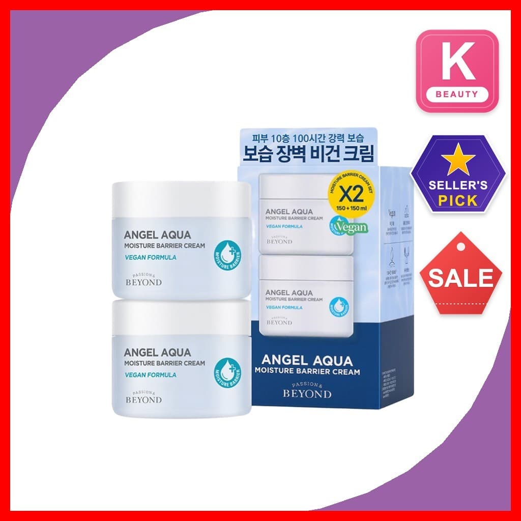 [Além] Creme Barreira De Umidade Angel Aqua 150ml 2pcs/Facial Coreano/Cuidado Calmante Hidratante