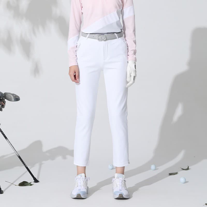 EG roupas de golfe infantis calças de bola para meninas alta elasticidade moldar verão novo estilo roupas juvenis calças