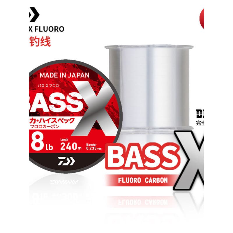 DAIWA DAIWA BASS-X Linha de Carbono Japonesa Bobina Paralela Linha de Carbono Isca Linha de Pesca Linha Principal