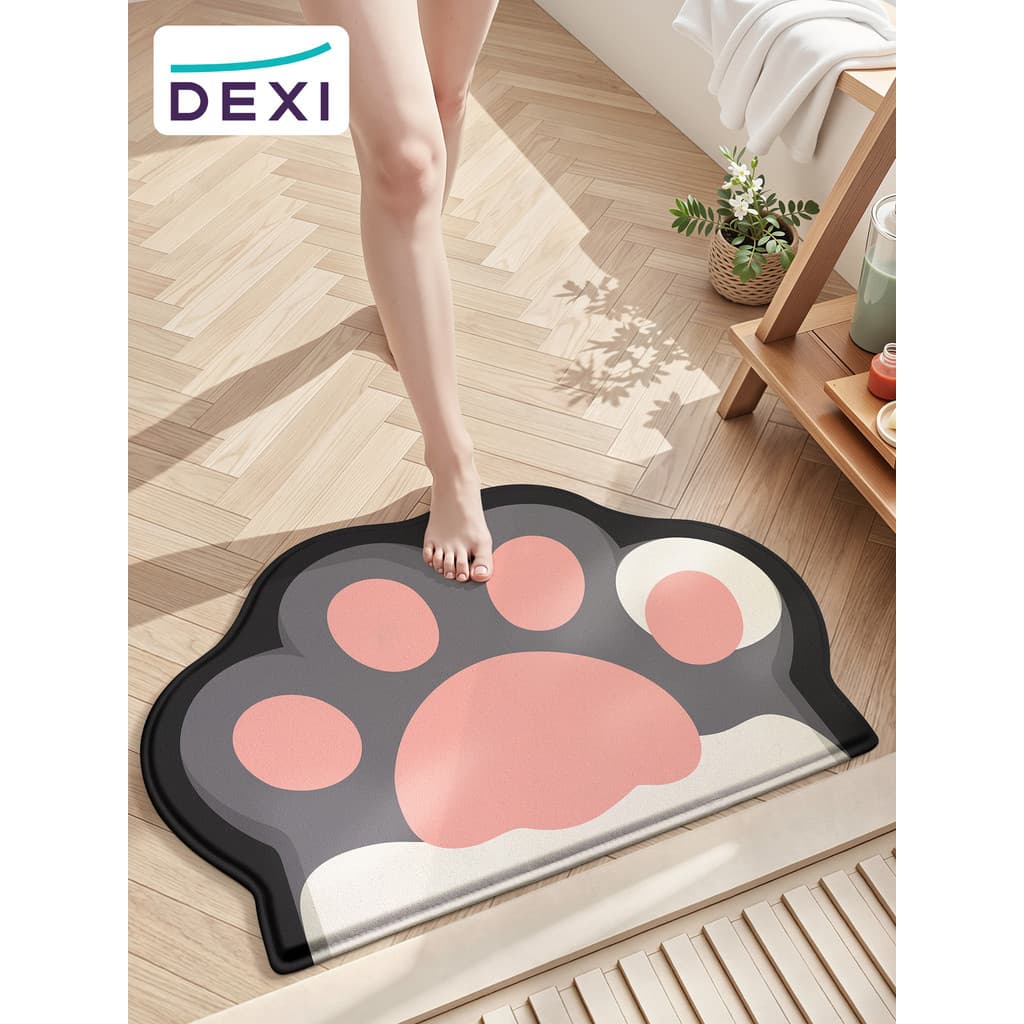 Absorvente de secagem rápida tapete do banheiro Anti-deslizamento tapete do agregado familiar bonito tapete do banheiro