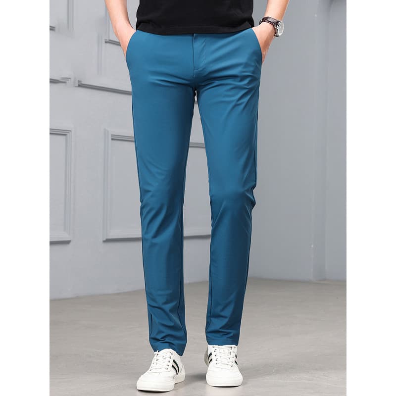 Calças de golfe de verão dos homens calças de seda gelo leve de secagem rápida respirável calças de bola esportiva calça
