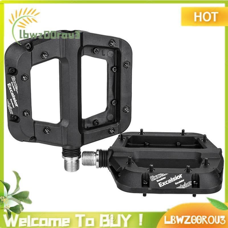 Pedais De Mountain Bike Antiderrapante Fibra De Nylon Plataforma De Pedal De Bicicleta Plana Acessórios De 9/16 Polegada