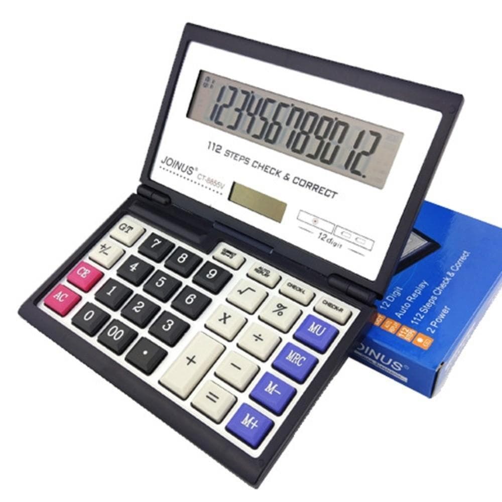 Calculadora Solar , Dobrável De 12 Dígitos Multifuncional De Escritório Financeiro