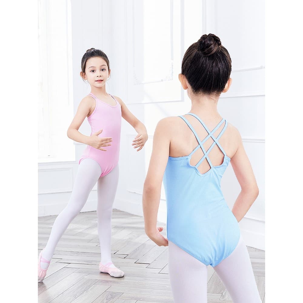 Terno de prática de balé crianças verão estilingue terno de dança macacão feminino ginásio terno Bodysuit traje de dança