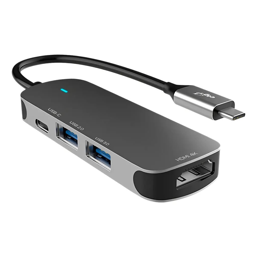 Adaptador ELG HUB USB 4 em 1 TIPO-C 3.0 HDMI - HUB41HD