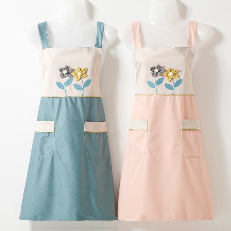 Novo estilo de moda avental cozinha do agregado familiar influenciador elegante feminino sem mangas respirável confortáv