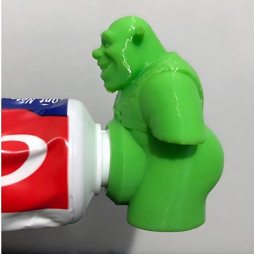 Tampa Decorativa para Pasta de Dente Verde Tema Shrek Acessório para Creme Dental