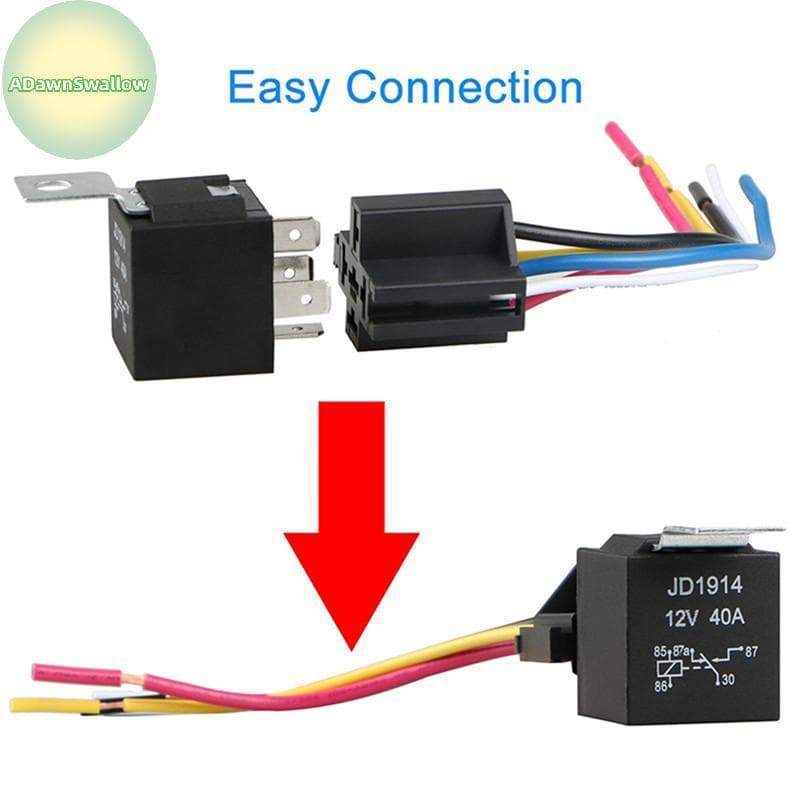 ADS Relé Automotivo À Prova D'água 12V 5Pin 40A De Carro Com Soet BR