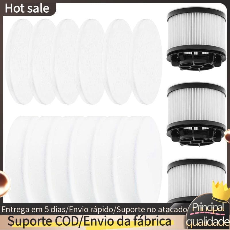 Substituição De Filtros Para Aspirador De Pó LVAC-200 Peça De Vácuo , 6 De Espuma Pré-Motor 3 Pós HEPA