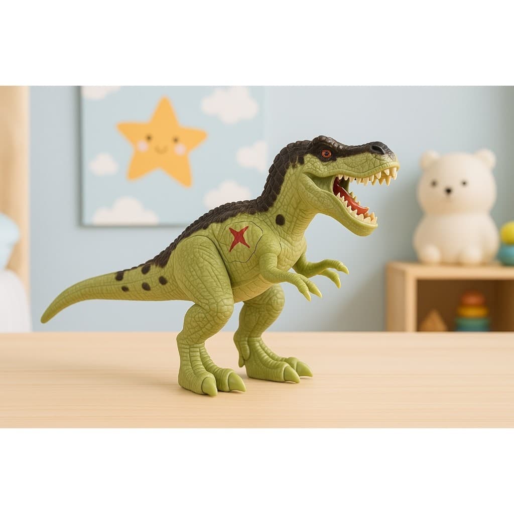 Dinossauro Jurassic Brinquedo Rugido Luz Som Movimento Aventura Crianca Presente Interativo
