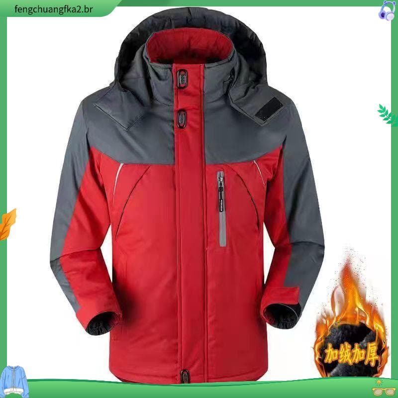 Jaqueta acolchoada de lã espessada jaqueta masculina jaqueta de inverno jaqueta acolchoada à prova de vento quente venda