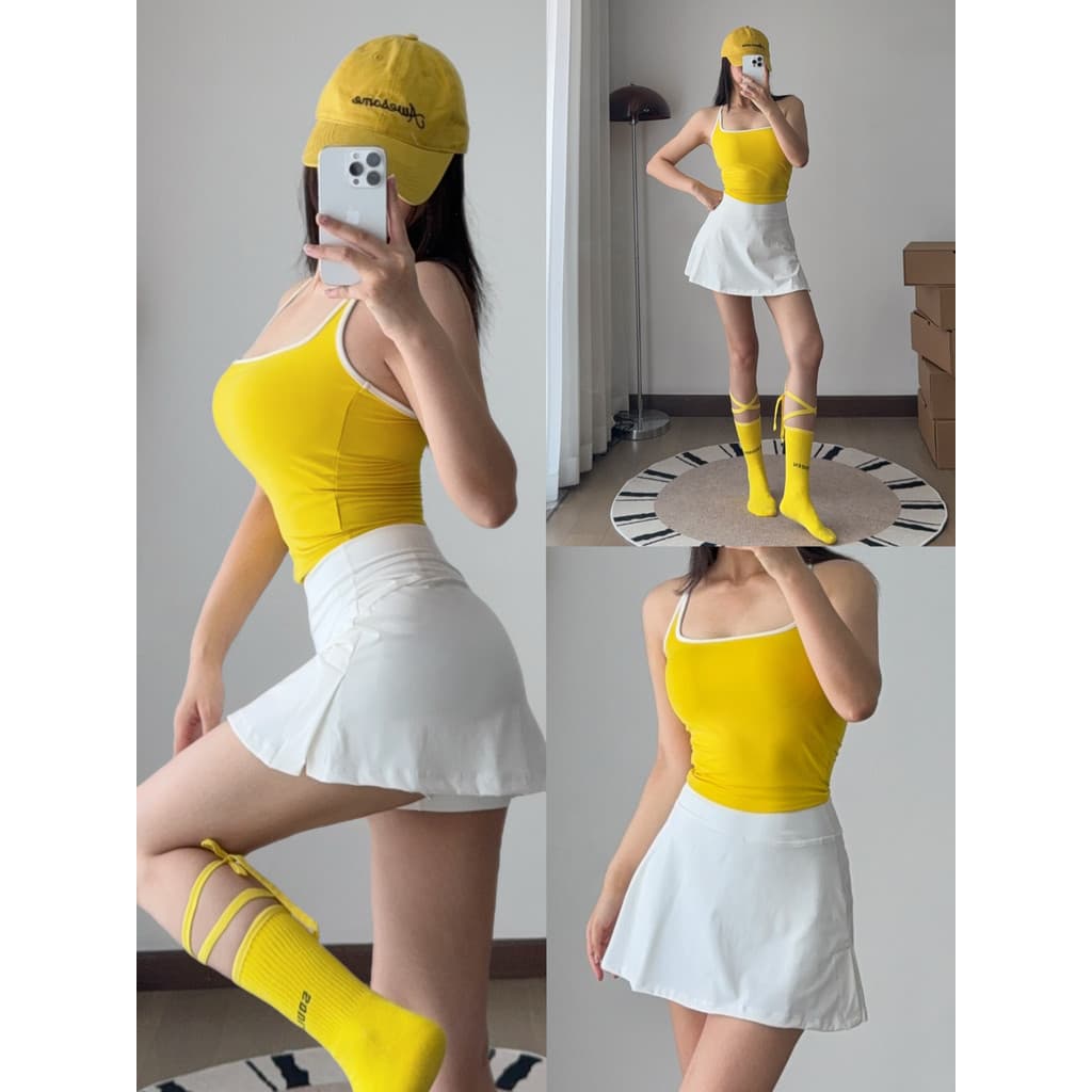 I-em forma de volta bonita contraste cor roupa interior esportiva feminina à prova de choque pele-amigável nu Yoga colet