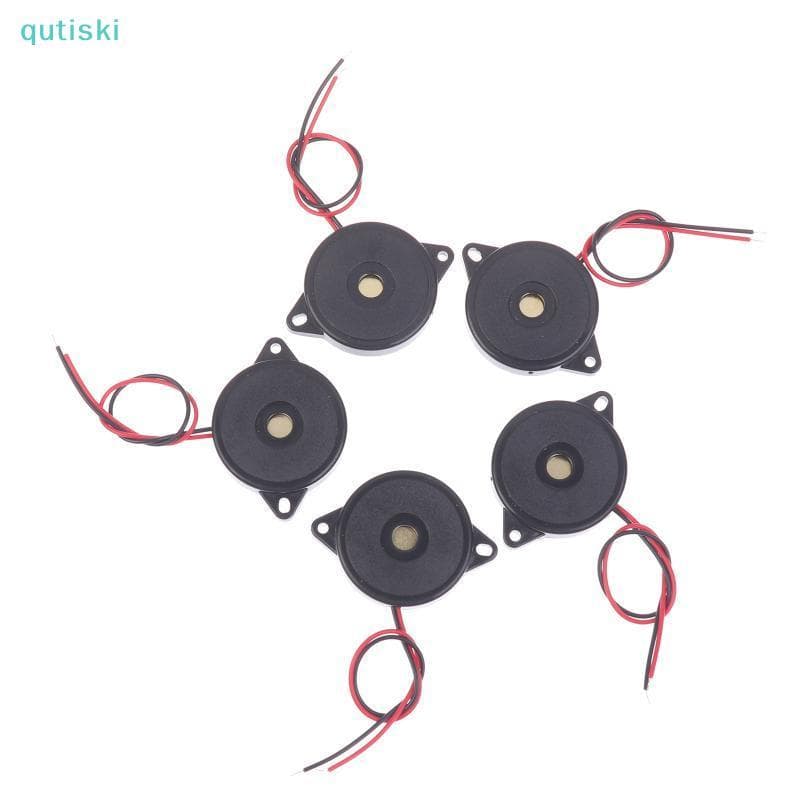QUTI Alto-Falante 5/10/15 Unidades Campainha Passiva De decibel Com Fio Piezoelétrico 3040 Campainhas Para Carro DIY Ele