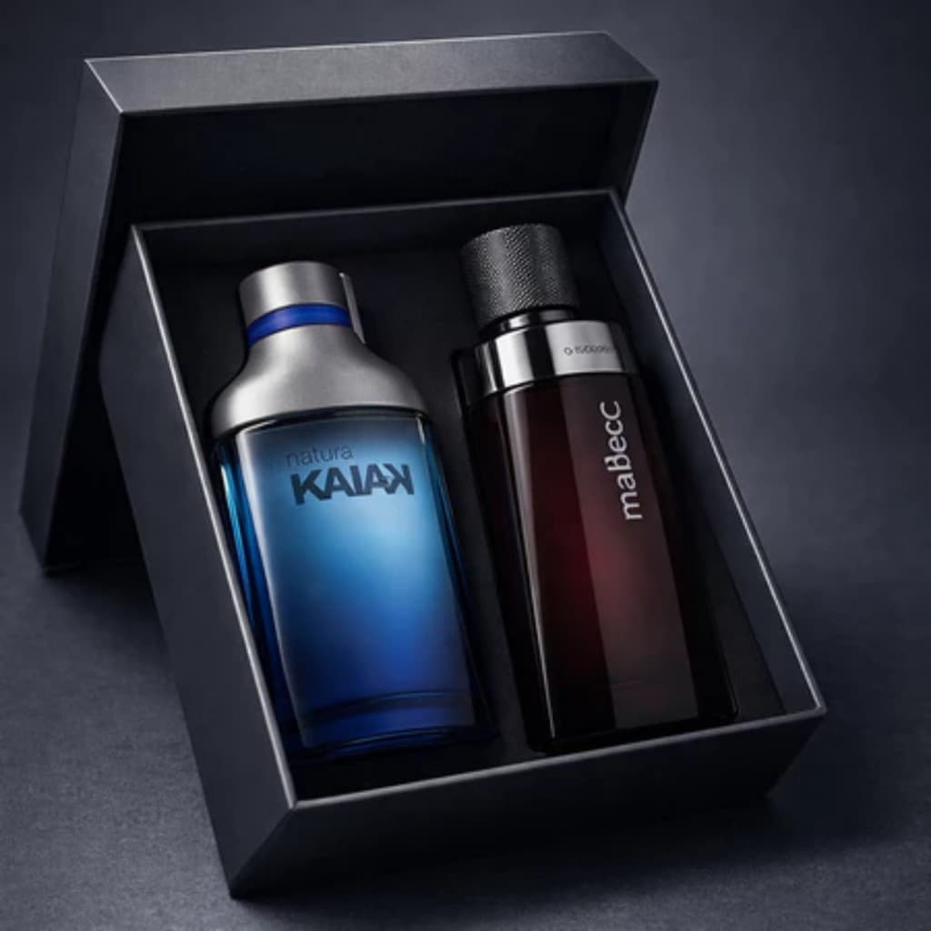 Kit Mbecki + Kayak Linha Premium Alta Fixação Amadeirado Frescor Floral Noite e Dia
