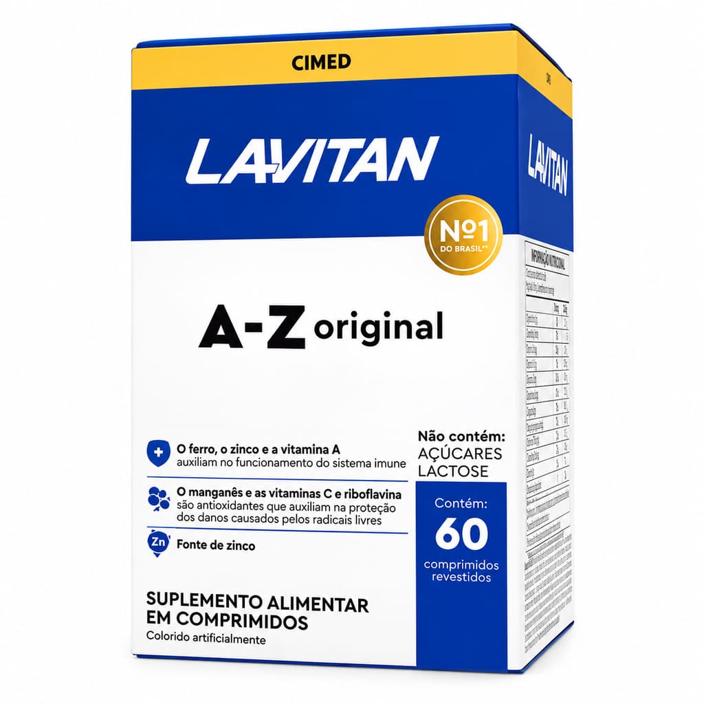 Lavitan Multivitamínico A-Z Original 60 Comprimidos CIMED