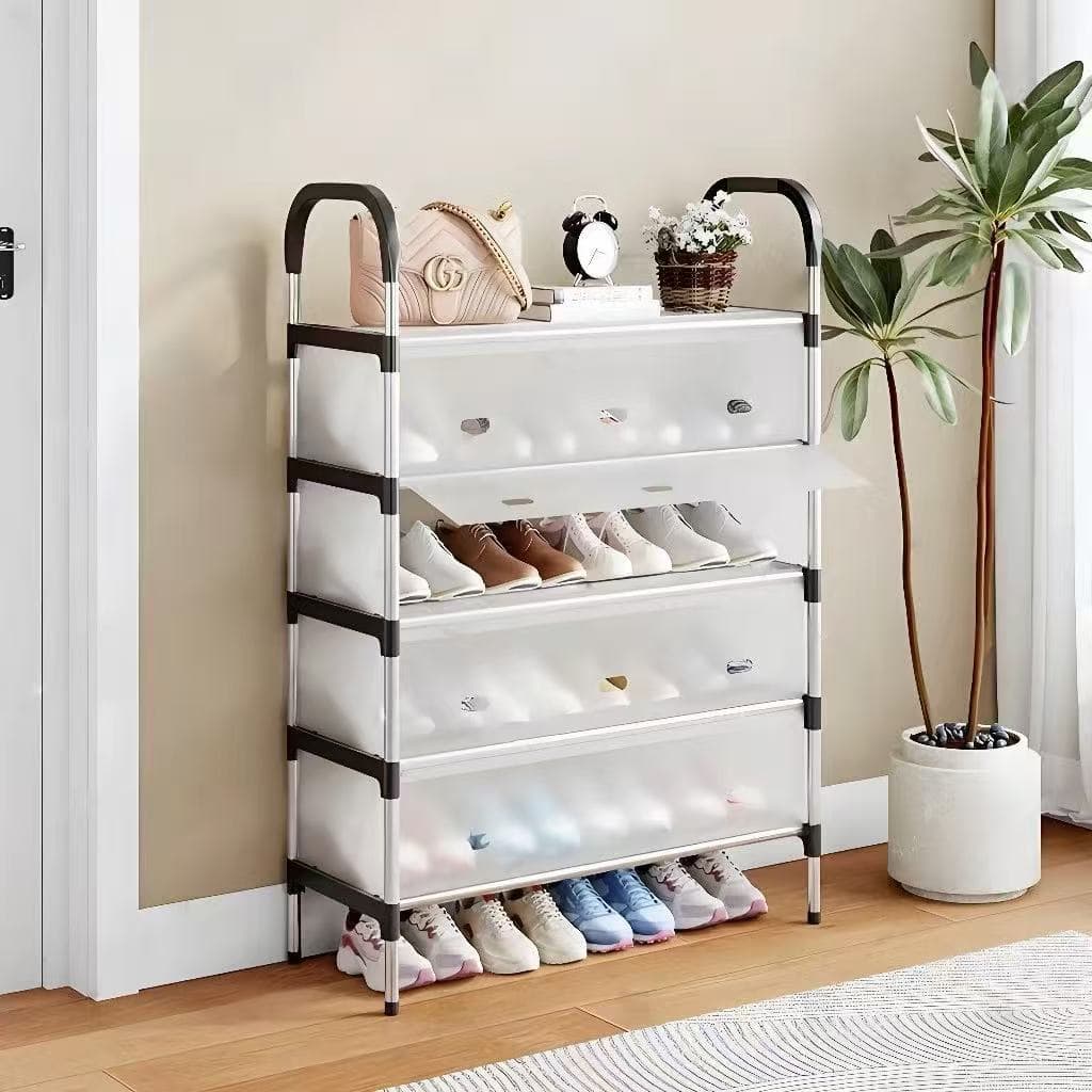 Sapateira 4 Andares  Premium De Porta Organizadora Para Sapatos Organizador Quarto Sapateira