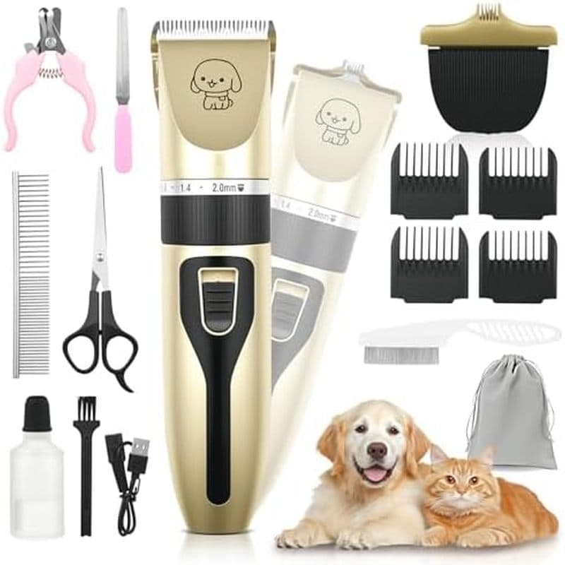 Kit De Preparação Para Cães , Cortador De Sem Fio , Aparador De Pêlos Recarregável