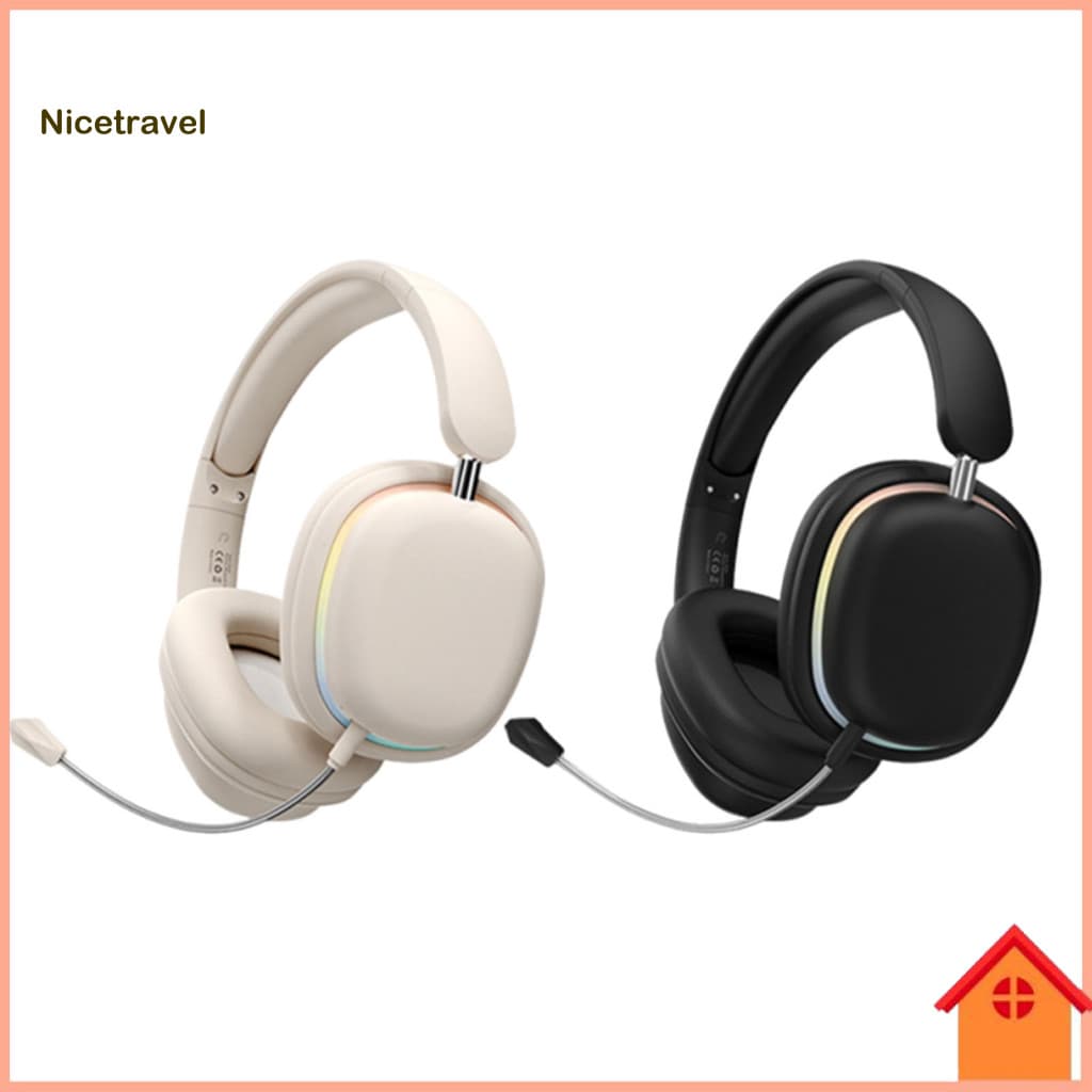Bluetooth-compatible Earphone Universal Wireless Earbud Bluetooth Gaming Headphones with Rgb Foldable Lightweight Design