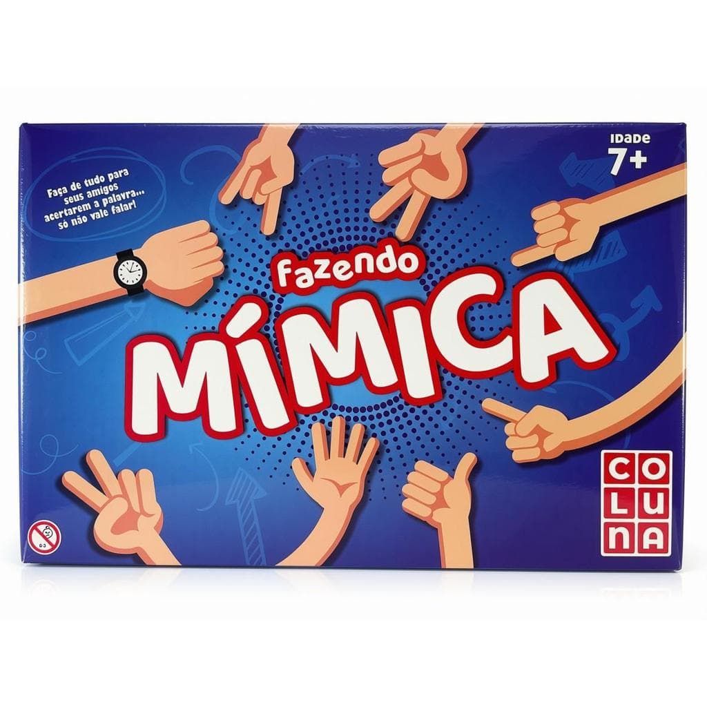 JOGO DE TABULEIRO FAZENDO MIMICA COLUNA MULTICOR