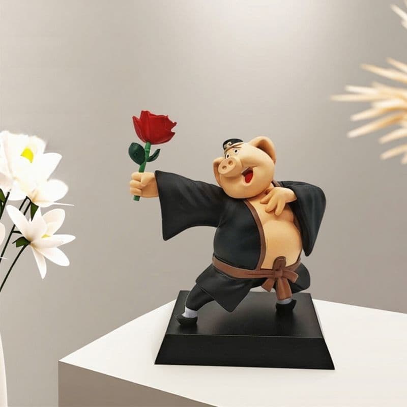 Novo estilo porco Bajie boneca ornamento caixa de presente boneca criativa aniversário dia dos namorados casal estilo en
