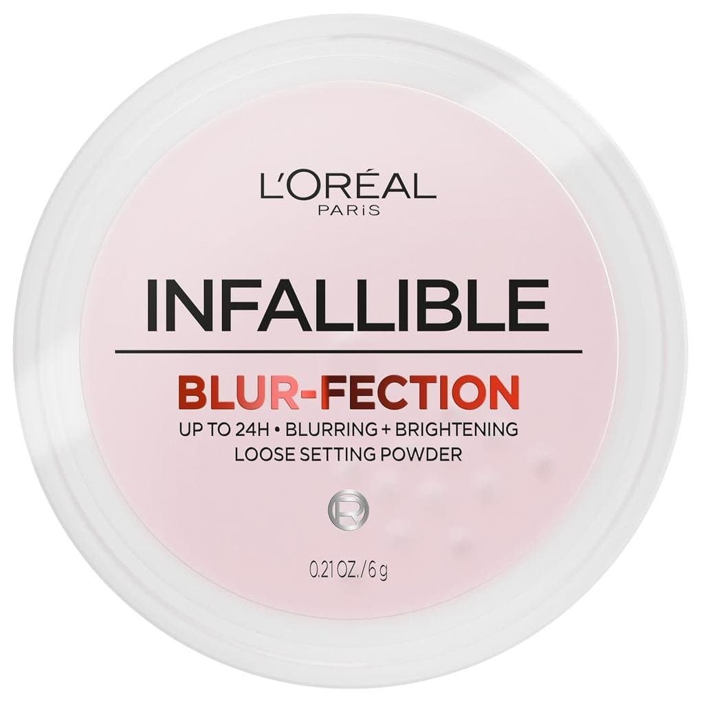 L'Oreal Paris Infallible Blur-fection Pó Solto de Longa Duração, Pó Facial Efeito Blur com Duração de até 24 Horas, Rosa