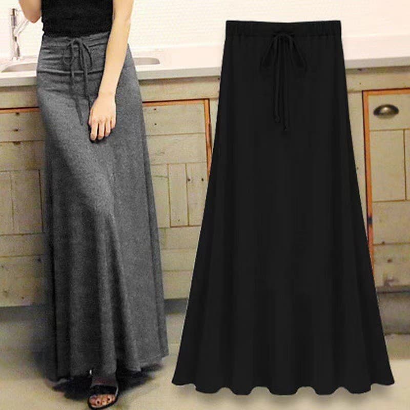 Saia Feminina Cintura Alta Plus Size De Longa Lateral Quadril Grande