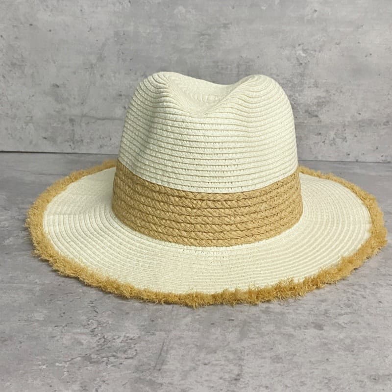 Ins influenciador chapéu feminino europeu americano desgastado Jazz aba plana chapéu de palha moda panamá chapéu superio