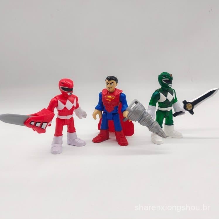 Novas figuras autênticas soltas da Dinosaur Squad, figuras de ação de 3 polegadas com juntas móveis, miniaturas de escri